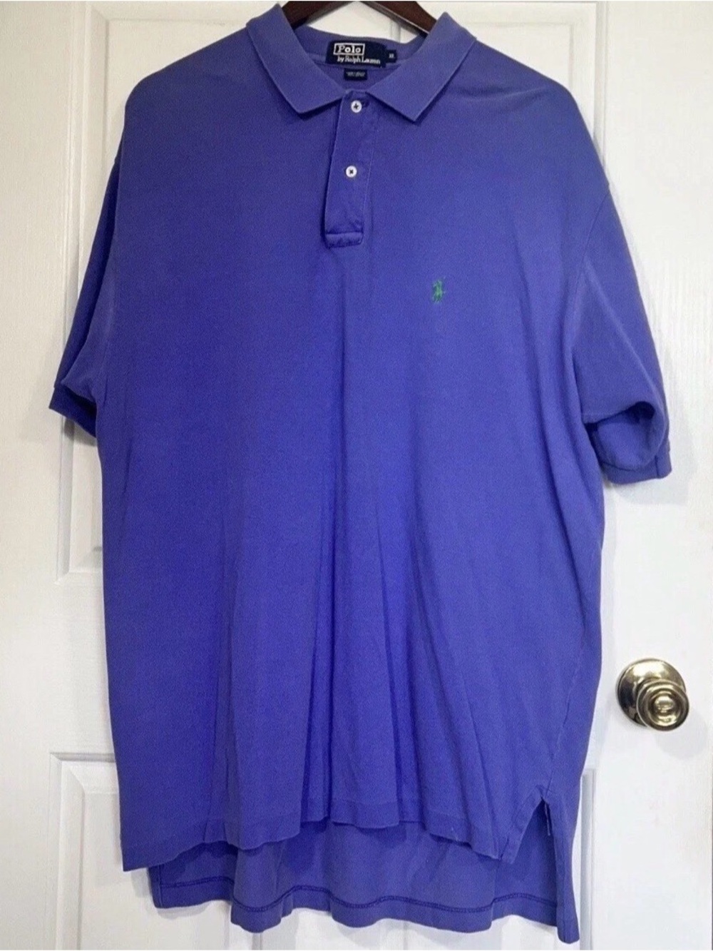 Polo Ralph Lauren Mens XL Purple Short Sleeve Pique Cotton Classic Fit